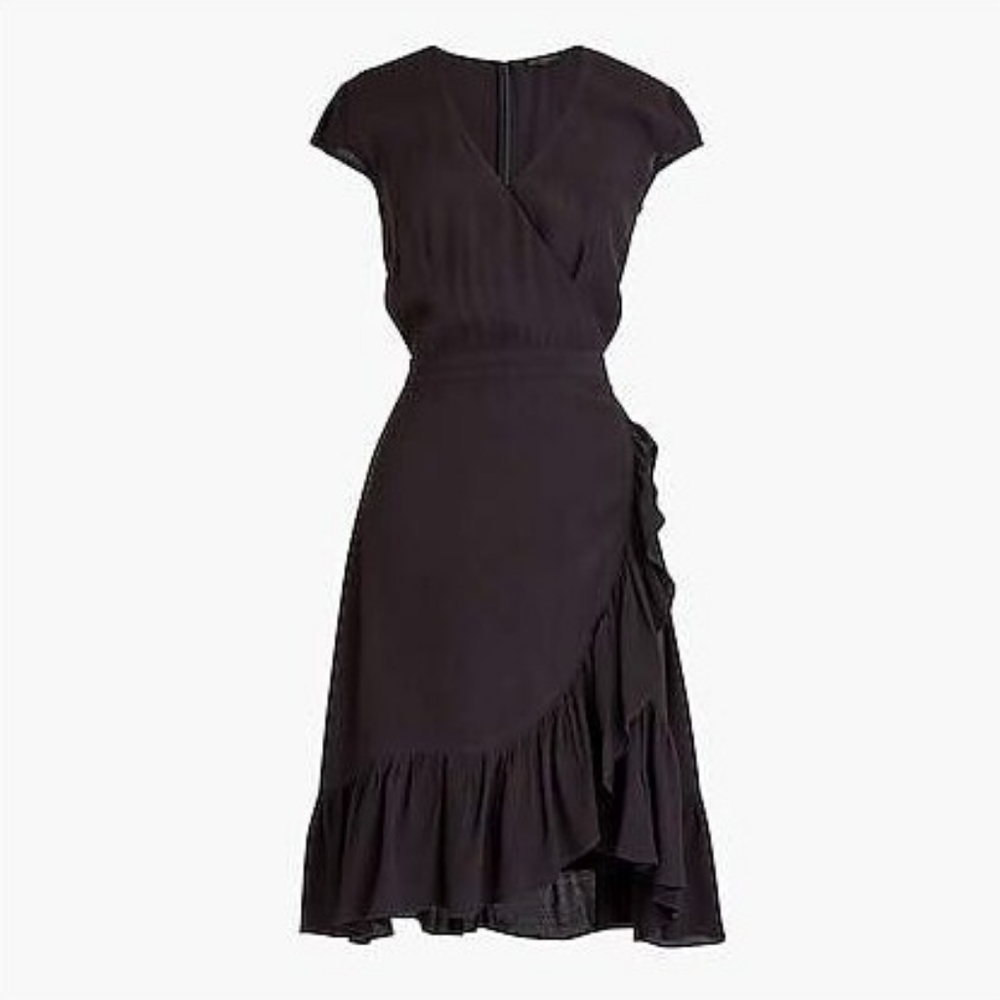 DONATED: J. Crew faux-wrap mini dress in drapey crepe
